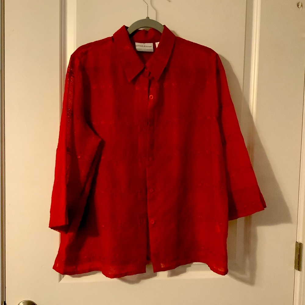 Alfred Dunner sheer shirt